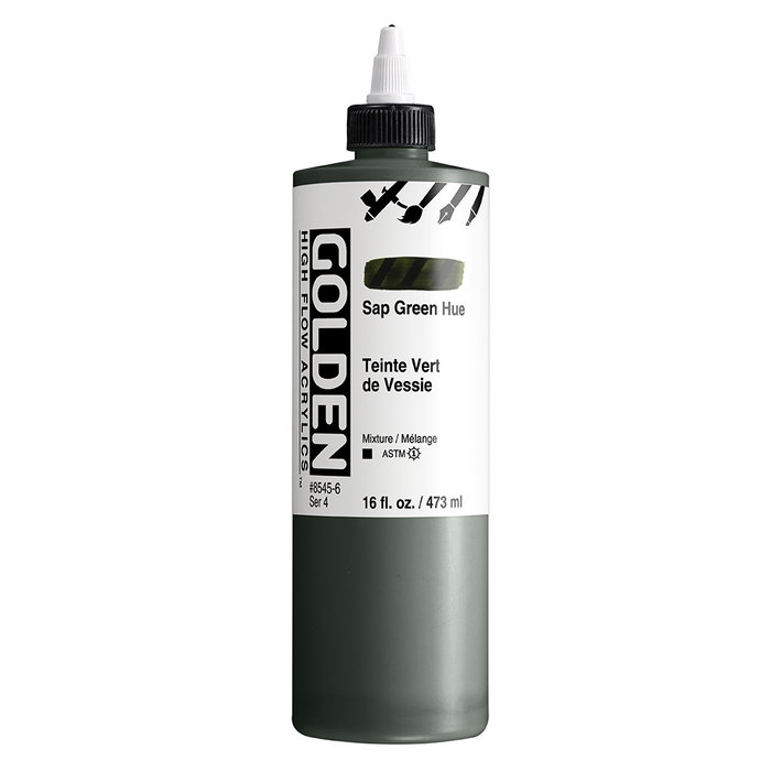 Golden Peinture acrylique High Flow Vert sève 473 ml Golden Peinture acrylique High Flow Vert sève 473 ml