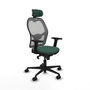 Piqueras y Crespo Chaise de Bureau avec Appui-tête 2D036N2 Vert