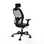 Piqueras y Crespo Chaise de Bureau avec Appui-tête 2D036N2 Vert