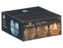 GIFTDECOR Porte-bougie en verre diamant transparent 9x7x9 cm (Set de 16)