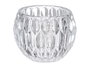 GIFTDECOR Porte-bougie en verre diamant transparent 9x7x9 cm (Set de 16)