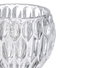GIFTDECOR Porte-bougie en verre diamant transparent 9x7x9 cm (Set de 16)