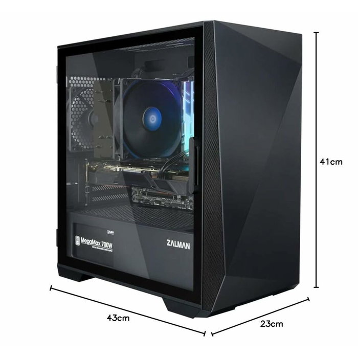 Boîtier ATX semi-tour Zalman Z1 ICEBERG BLACK Noir