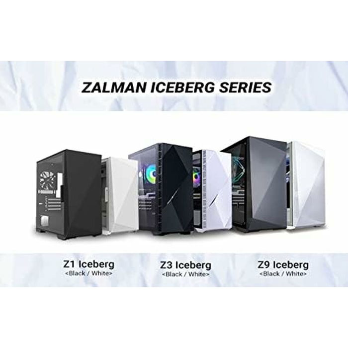 Boîtier ATX semi-tour Zalman Z1 ICEBERG BLACK Noir