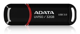 ADATA DashDrive UV150 32GB Clé USB 3.0 SuperSpeed, Interface USB 3.0, Design nacré avec capuchon fixé et trou pour dragonne