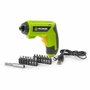 Fieldmann Visseuse sans fil 3,6 V - Vert - 15 accessoires