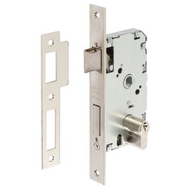 Tesa Serrure à mortaiser 2010P/40/Hn Entrée 40mm Axe 47mm Niquelée avec Cylindre