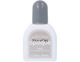 Tsukineko STAZON OPAQUE Recharge d'encre blanc coton 15ml