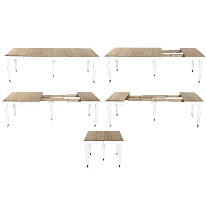 Table de Salle à Manger Home ESPRIT Blanc Sapin 100 x 100 x 78 cm