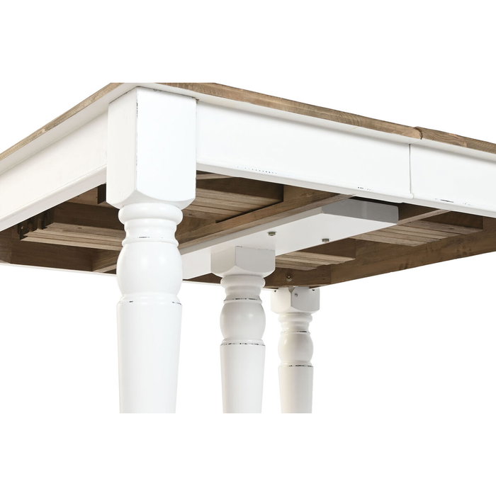 Table de Salle à Manger Home ESPRIT Blanc Sapin 100 x 100 x 78 cm