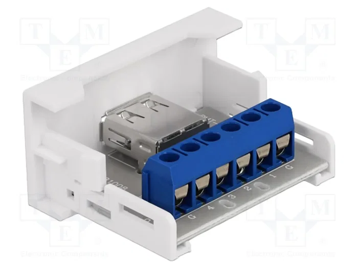 DELOCK Module USB Easy 45 USB 2.0 blanc