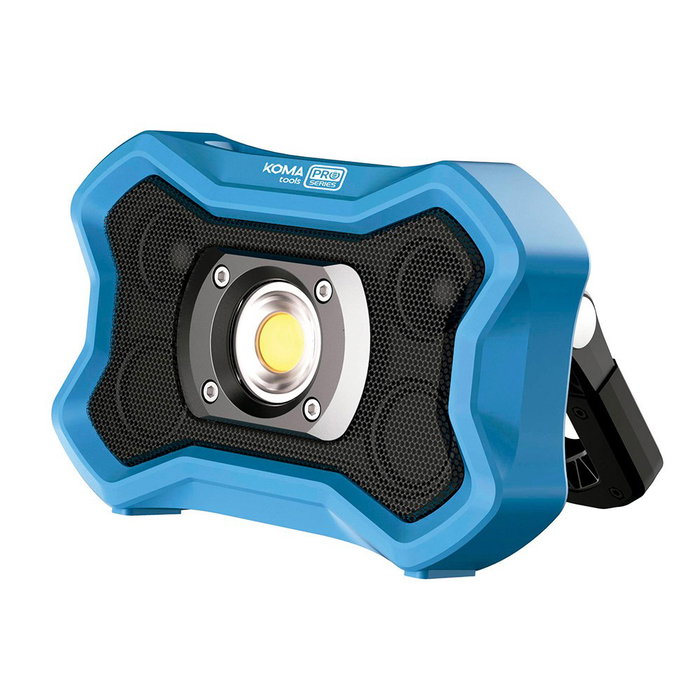 Koma Tools FP-20 Projecteur LED professionnel de travail rechargeable avec haut-parleur sans fil Koma Tools FP-20 Projecteur LED professionnel de travail rechargeable avec haut-parleur sans fil
