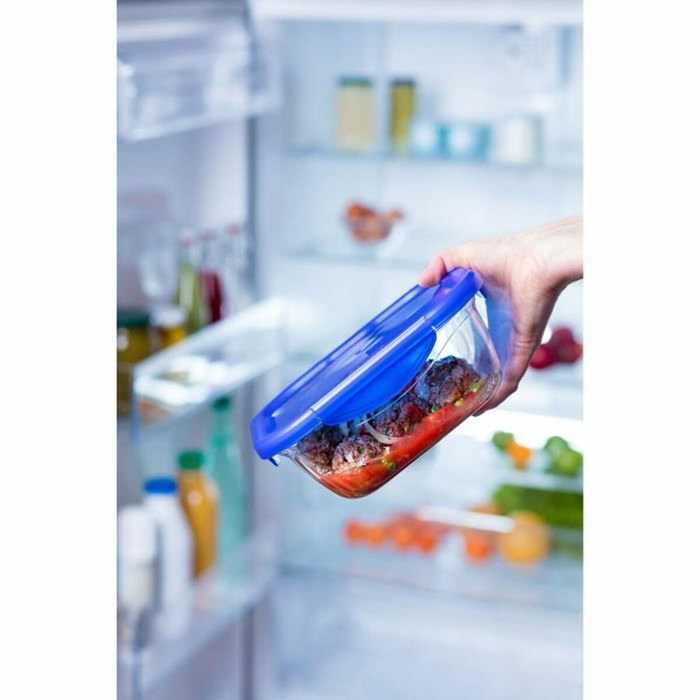 Pyrex Lot de 3 Lunch Box Cook & Go Rectangulaire 0,8 L
