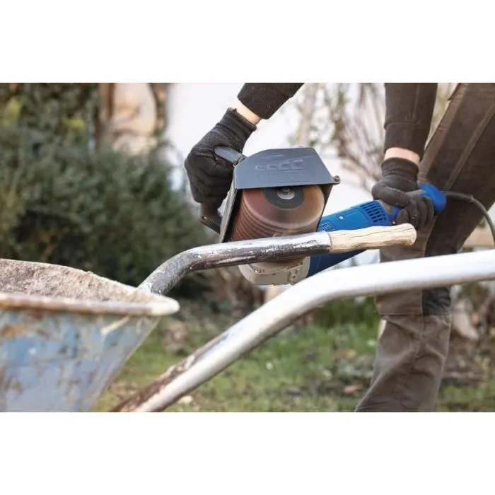 Scheppach MRS1300 Surfaceuse Multifonction 1300W, 3 brosses incluses (laiton, nylon, lanière abrasive) pour nettoyage, décapage, ponçage