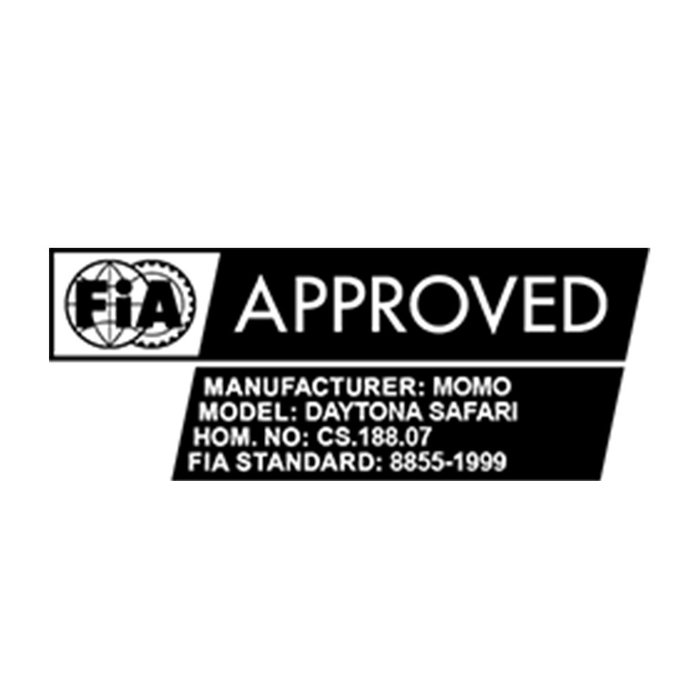 Momo Daytona XL Siège de Course Noir Homologation FIA 8855-1999 Compatibilité HANS