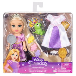 JAKKS PACIFIC - Poupée articulée Rapunzel Disney avec accessoires, 15 cm