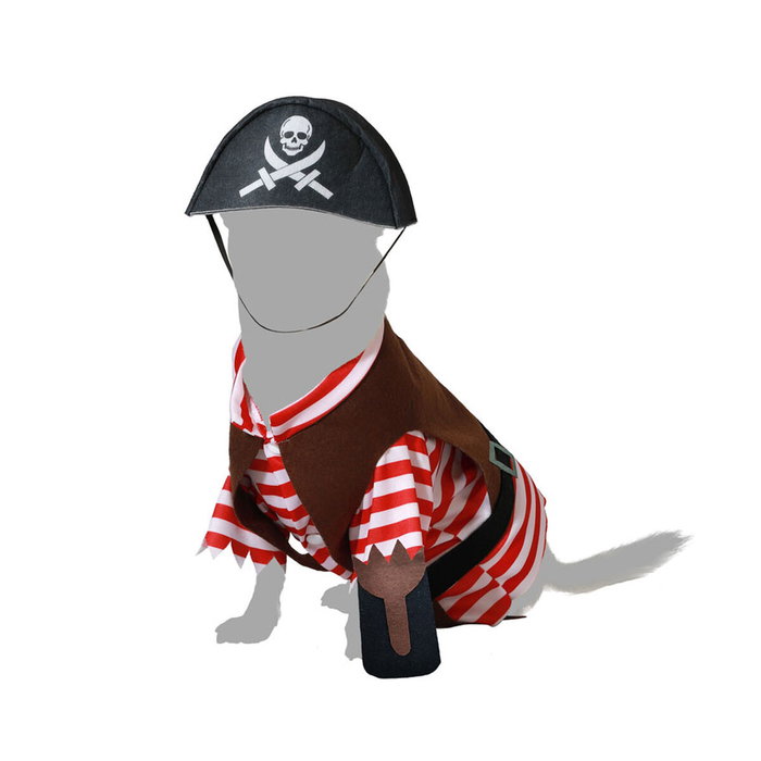 BigBuy Pets Déguisement Pirate pour Chien - Taille M