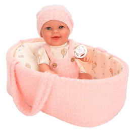 Muñecas Arias Poupée Elegance Gadi Rosa 33cm avec Couffin
