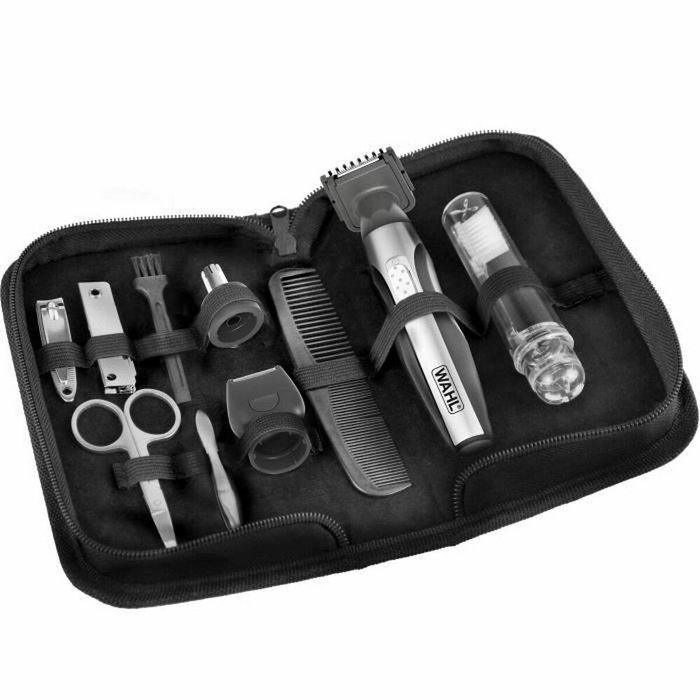 Wahl Travel Kit Deluxe 05604-616 - Kit de tondeuse et rasoir avec accessoires de soins