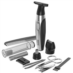 Wahl 05604-616 Rasoir Corporel de Voyage Deluxe avec Rasage de Barbe, Nez et Oreilles - Tondeuse à Barbe, Lame Unique et Accessoires (Peigne, Lime, Pince à Épiler, Ciseaux à Ongles) Wahl 05604-616 Rasoir Corporel de Voyage Deluxe avec Rasage de Barbe, Nez et Oreilles - Tondeuse à Barbe, Lame Unique et Accessoires (Peigne, Lime, Pince à Épiler, Ciseaux à Ongles)