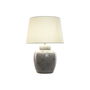 Lampe de bureau Home ESPRIT Blanc Beige Céramique 50 W 220 V 43,5 x 43,5 x 61 cm