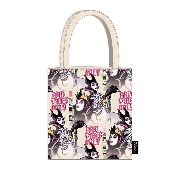 Cerdá Sac Shopping Disney Villains 3.6 x 4.0 x Cm - 36 Mois - Noir