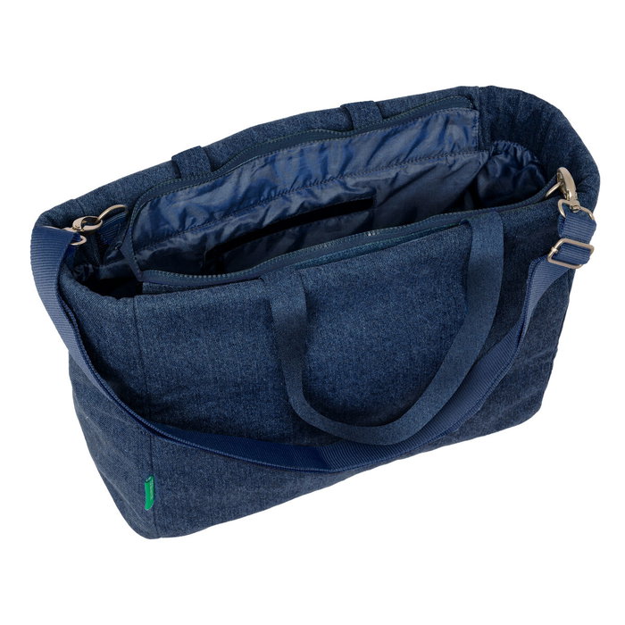 Sac Benetton Denim Bleu 40 x 31 x 17 cm Sac Benetton Denim Bleu 40 x 31 x 17 cm