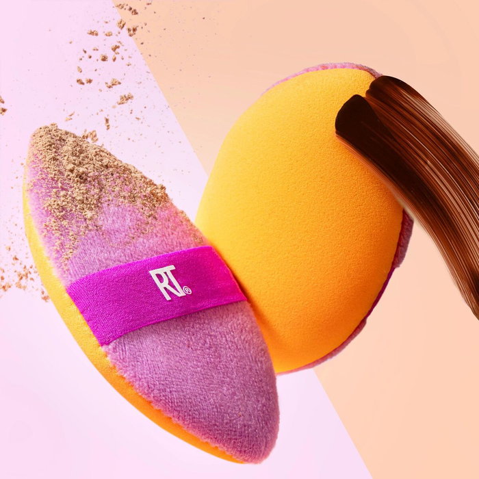 Real Techniques MIRACLE 2 IN 1 powder puff duo 2 u