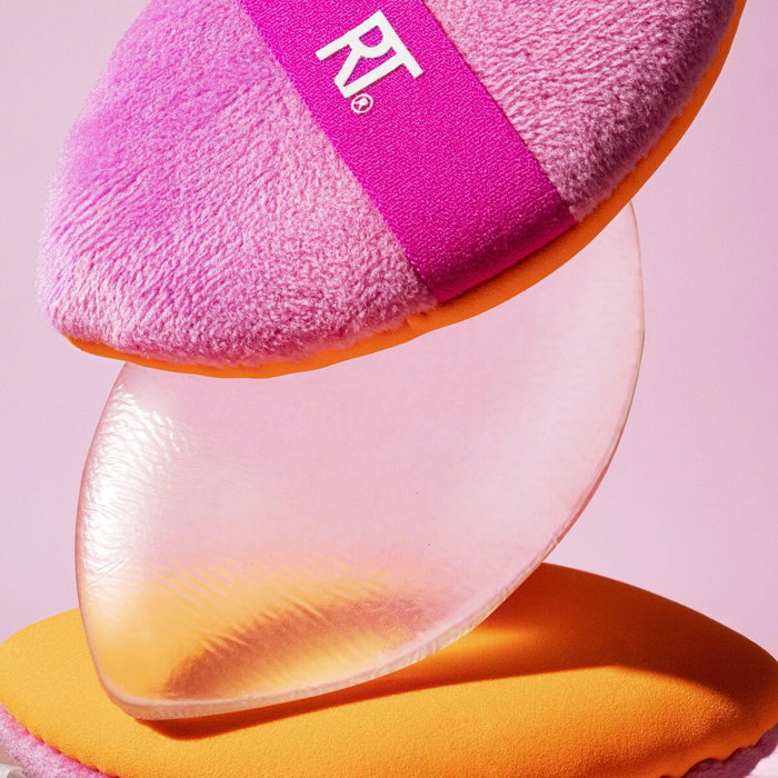 Real Techniques MIRACLE 2 IN 1 powder puff duo 2 u