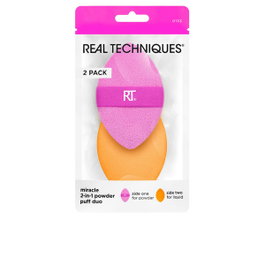 Real Techniques MIRACLE 2 IN 1 powder puff duo 2 u