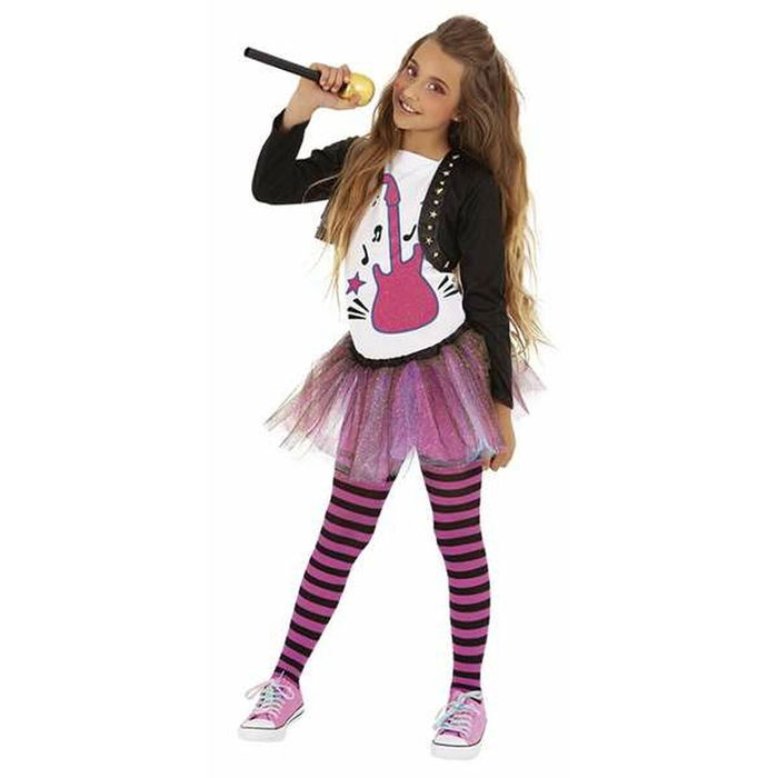 Déguisement pour Enfants Rubies Pop Star 8-10 Ans Noir Déguisement pour Enfants Rubies Pop Star 8-10 Ans Noir