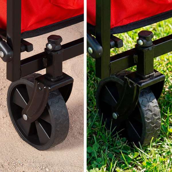 Color Baby Aktive-Carro Chariot Portatif Plage/Camping avec Porte 73x44x93cm