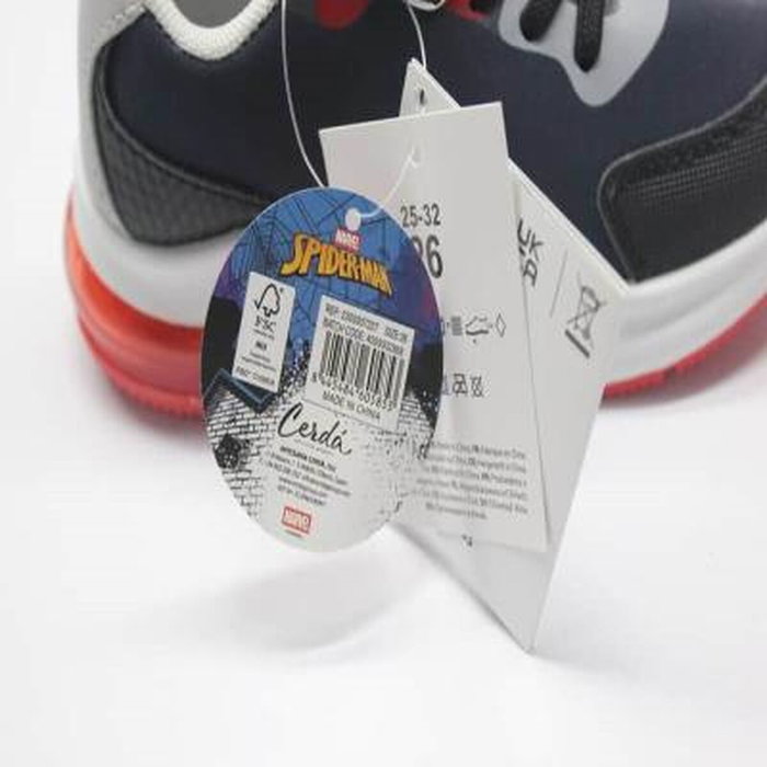 Cerdá Chaussures de Sport Spider-Man Noir avec Lumières - Taille 29