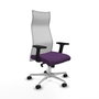 Piqueras y Crespo Chaise de Bureau Albacete Violet et Blanc