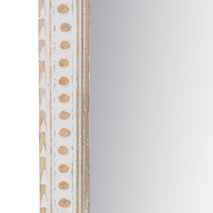 BigBuy Home Miroir mural Blanc Naturel Vertical 60,9 x 3,8 x 152,4 cm