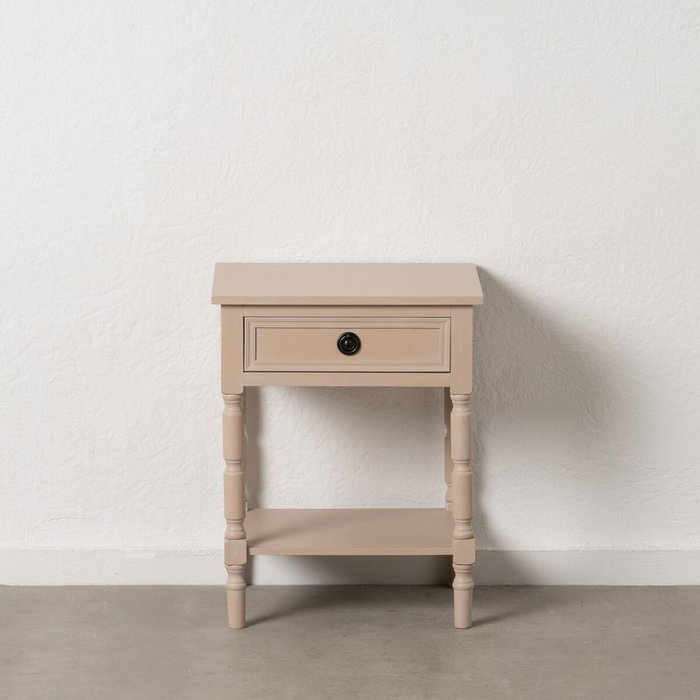 BigBuy Home Table de Nuit Blanc 48 x 40 x 61 cm