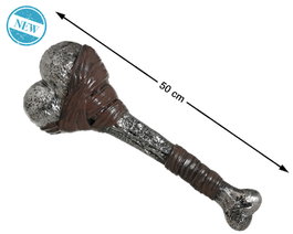 Atosa Os de guerrier primitif 50 cm finition métallique vieillie