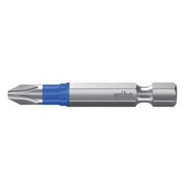 WIHA 5 Puntas 1/4 Torsion ''T'' Ph3-50 - Jeu de 5 embouts de tournevis en acier chrome-vanadium pour vis à tête Phillips PH3, 50 mm