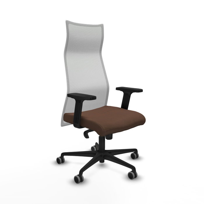 Piqueras Y Crespo Albacete Fauteuil Exécutif avec mécanisme Sincro, Marron et Blanc Piqueras Y Crespo Albacete Fauteuil Exécutif avec mécanisme Sincro, Marron et Blanc