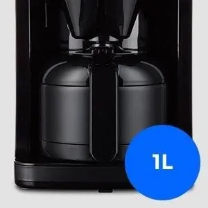 Medion Cafetière Filtre Digitale Isotherme avec Broyeur 1000W 1,0L Noir Medion Cafetière Filtre Digitale Isotherme avec Broyeur 1000W 1,0L Noir