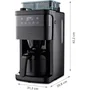 Medion Cafetière Filtre Digitale Isotherme avec Broyeur 1000W 1,0L Noir