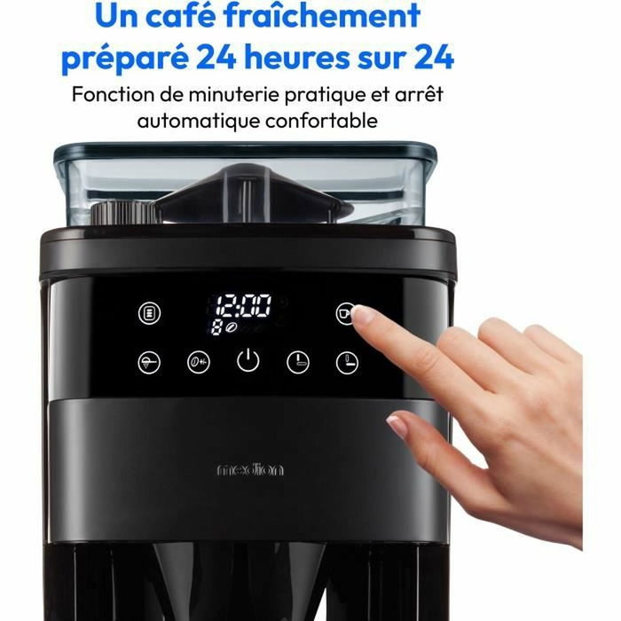 Medion Cafetière Filtre Digitale Isotherme avec Broyeur 1000W 1,0L Noir Medion Cafetière Filtre Digitale Isotherme avec Broyeur 1000W 1,0L Noir