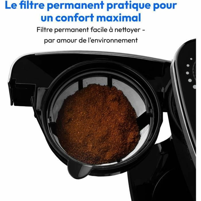 Medion Cafetière Filtre Digitale Isotherme avec Broyeur 1000W 1,0L Noir Medion Cafetière Filtre Digitale Isotherme avec Broyeur 1000W 1,0L Noir