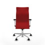 Piqueras Y Crespo Fauteuil de direction Albacete, mécanisme synchrone, rouge, similpiel