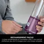 Ninja Blast BC151EUPR, Blender Portable Sans Fil USB-C, Bol 530 ml, Autonomie 2h, Violet, Sans BPA, Mélangeur pour Smoothies et Glaces