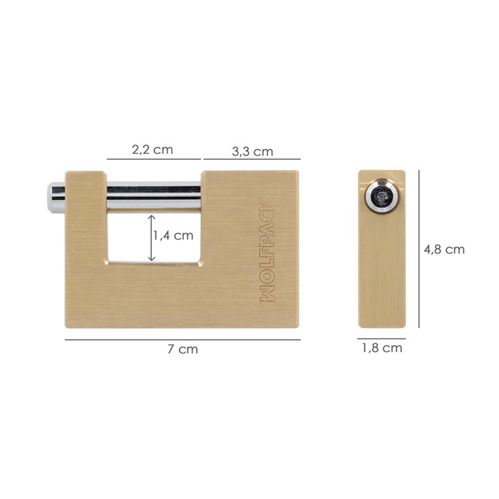 WOLFPACK LINEA PROFESIONAL Cadenas carré pour persienne 74 mm