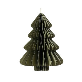 Decoris Sapin de Noël en papier vert Ø 30 x 40 cm