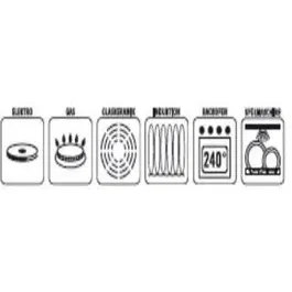 GSW Marmite en fonte massive ronde 20 cm / 2.2L - Blue Magic - Induction, four 240°C - Bleu