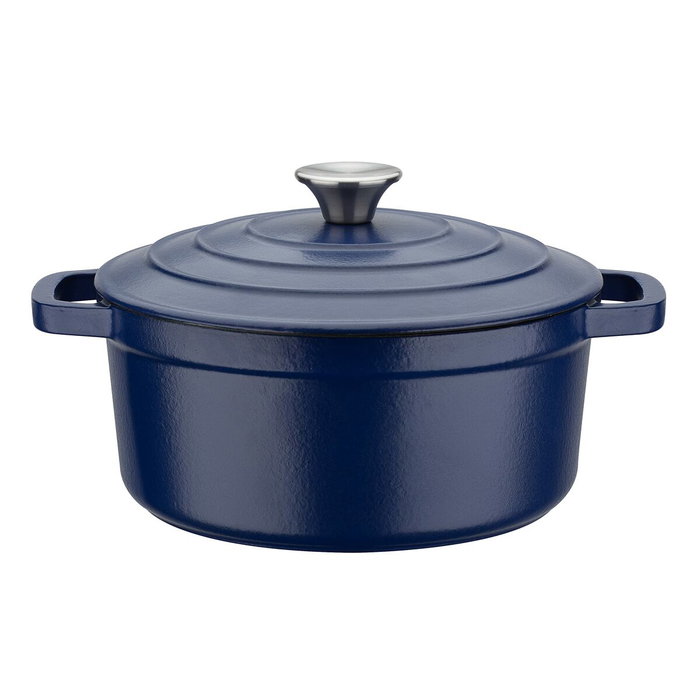 GSW Marmite ronde BLUE MAGIC en fonte massive, 20 cm, Bleu