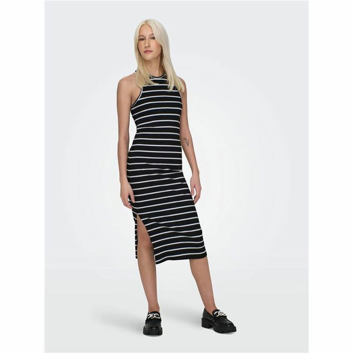 Robe Only Onlbelfast Stripe Noir Robe Only Onlbelfast Stripe Noir